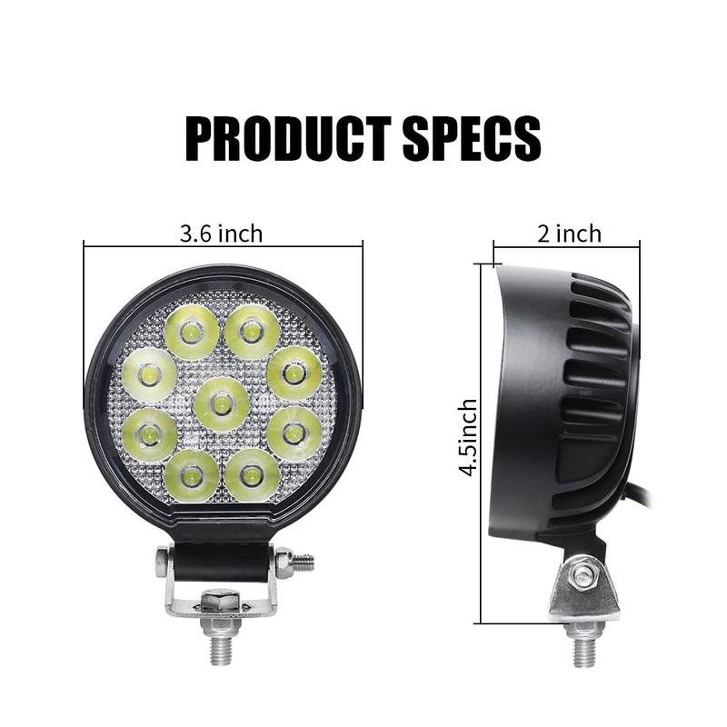 EXZEIT 3.5'' Led Fog Light for Truck, 30Â° Spot Light Pods for Truck ATV UTV, Spot Auxiliary Light for Driving, 12V/ 24V - Image 3